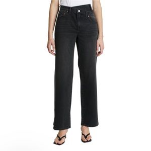 PISTOLA grey-black criss-cross jean